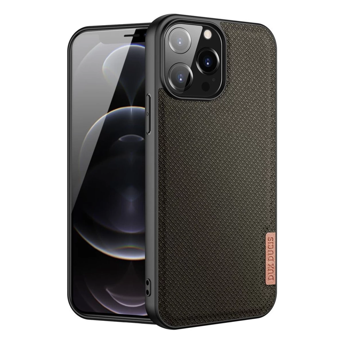 Dux Ducis Fino Dėklas Su Nailono Danga Iphone 13 Pro Max, žalias