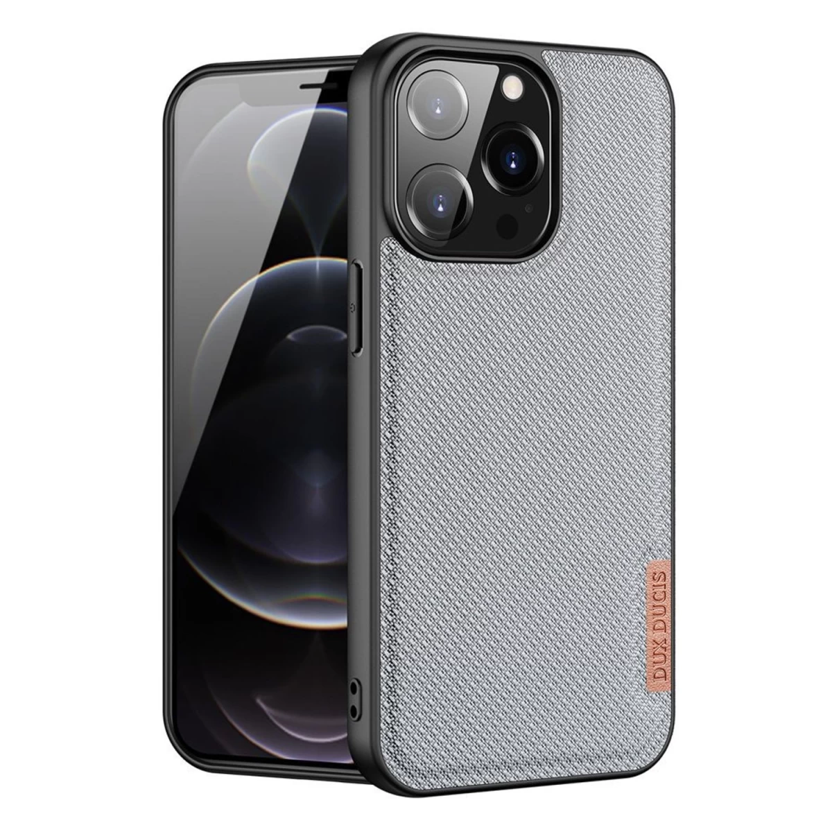 Dux Ducis Fino Dėklas Su Nailono Danga Iphone 13 Pro Pilkas