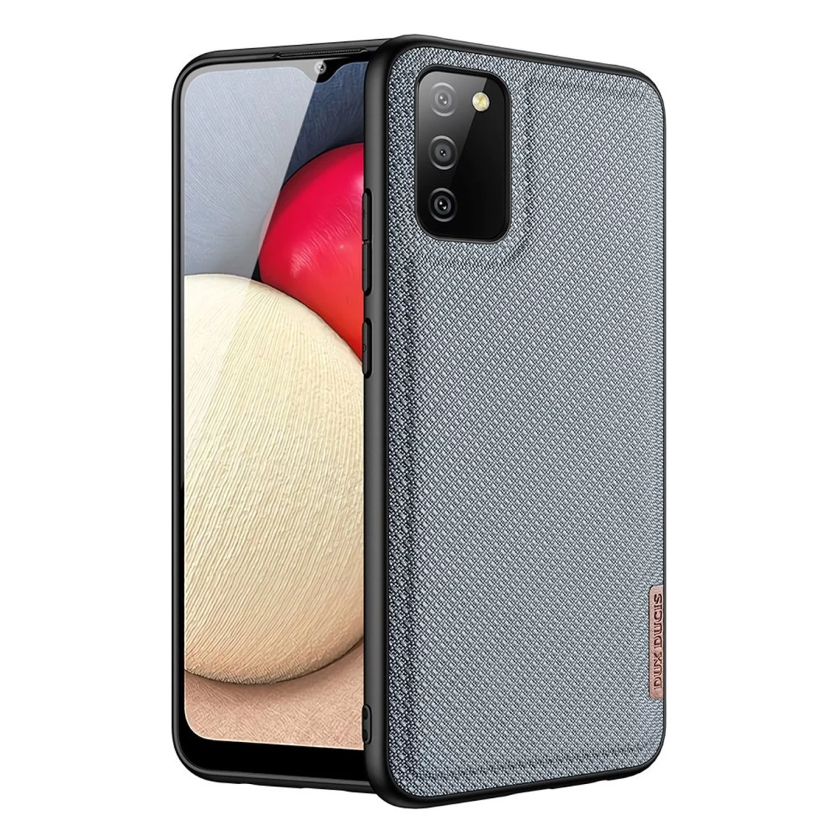 Dux Ducis Fino Dėklas Su Nailono Danga Samsung Galaxy A02s Eu Pilkas