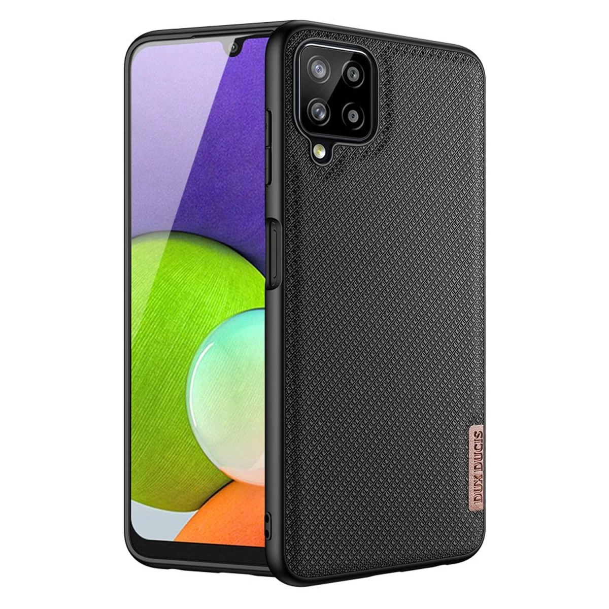 Dux Ducis Fino Dėklas Su Nailono Danga Samsung Galaxy A22 4g Juodas