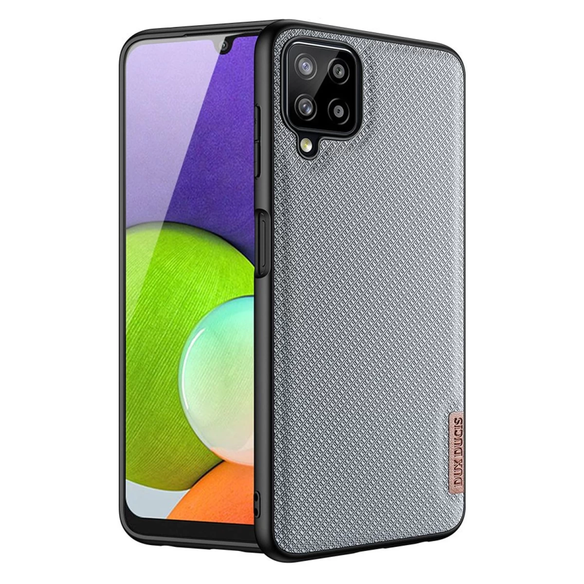 Dux Ducis Fino Dėklas Su Nailono Danga Samsung Galaxy A22 4g Pilkas