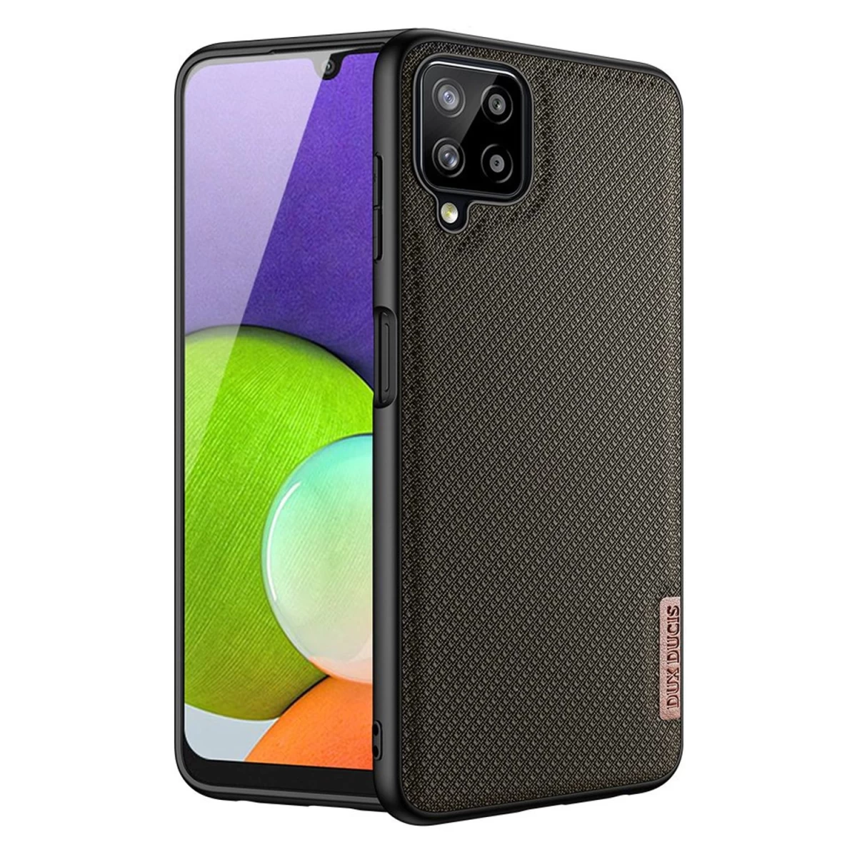 Dux Ducis Fino Dėklas Su Nailono Danga Samsung Galaxy A22 4g, žalias