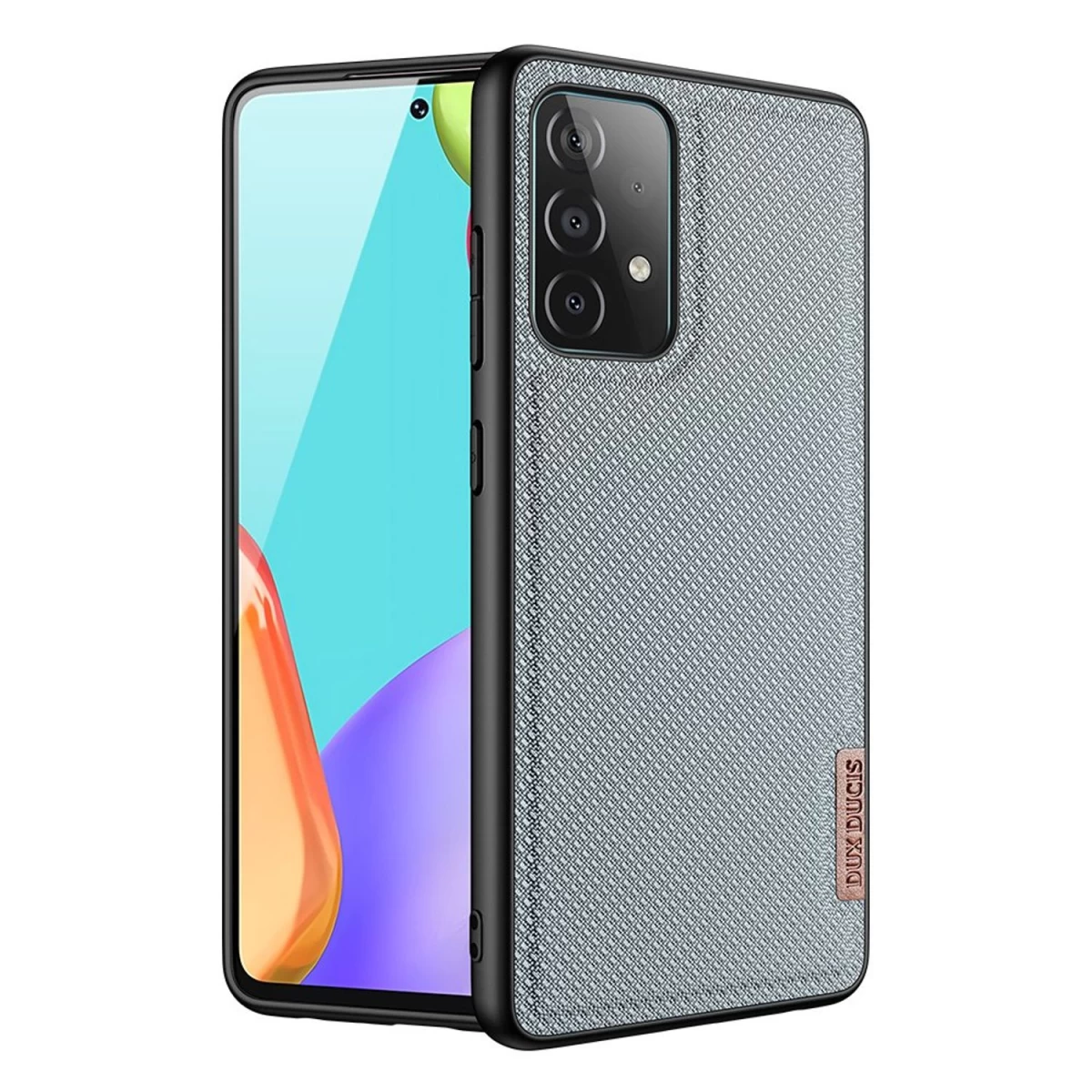 Dux Ducis Fino Dėklas Su Nailono Danga Samsung Galaxy A72 4g Pilkas
