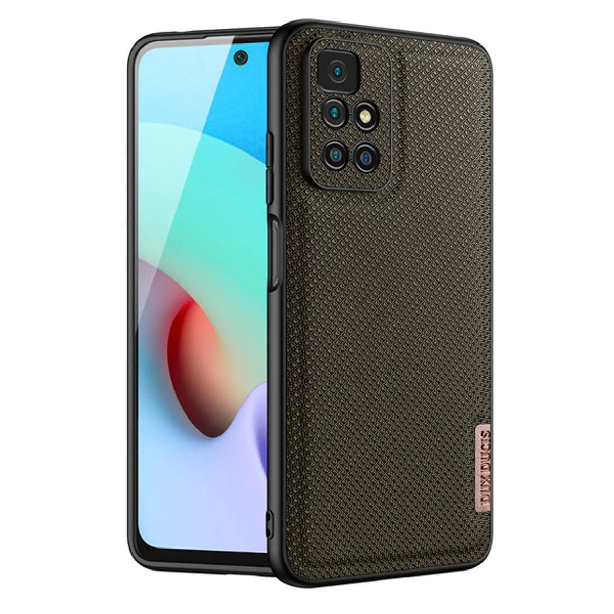 Dux Ducis Fino Dėklas Su Nailono Danga, Skirtas Xiaomi Redmi 10 - žalias