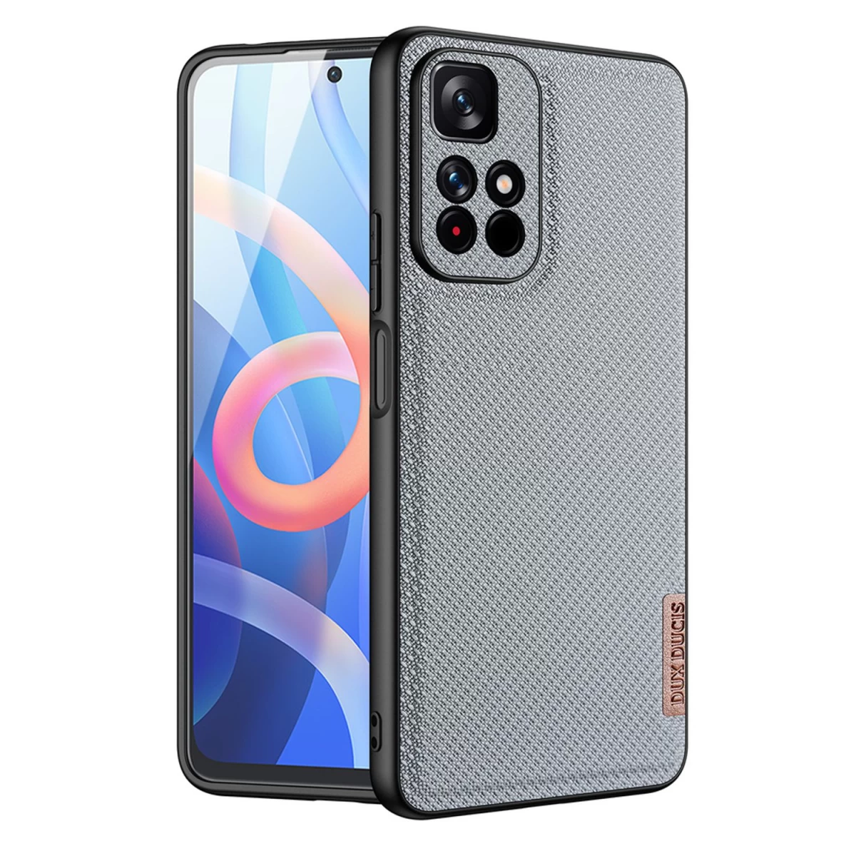 Dux Ducis Fino Dėklo Dangtelis, Padengtas Nailono Medžiaga, Skirtas Poco M4 Pro 5g - Mėlynas