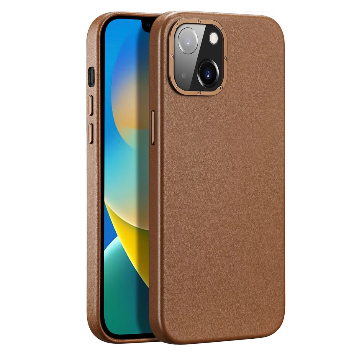 Dux Ducis Grit Odinis Dėklas Iphone 14 Elegantiškas Dirbtinės Odos Dangtelis (suderinamas Su Magsafe) Rudas Dux Ducis Grit Odinis Dėklas Iphone 14 Elegantiškas Dirbtinės Odos Dangtelis (suderinamas Su Magsafe) Rudas