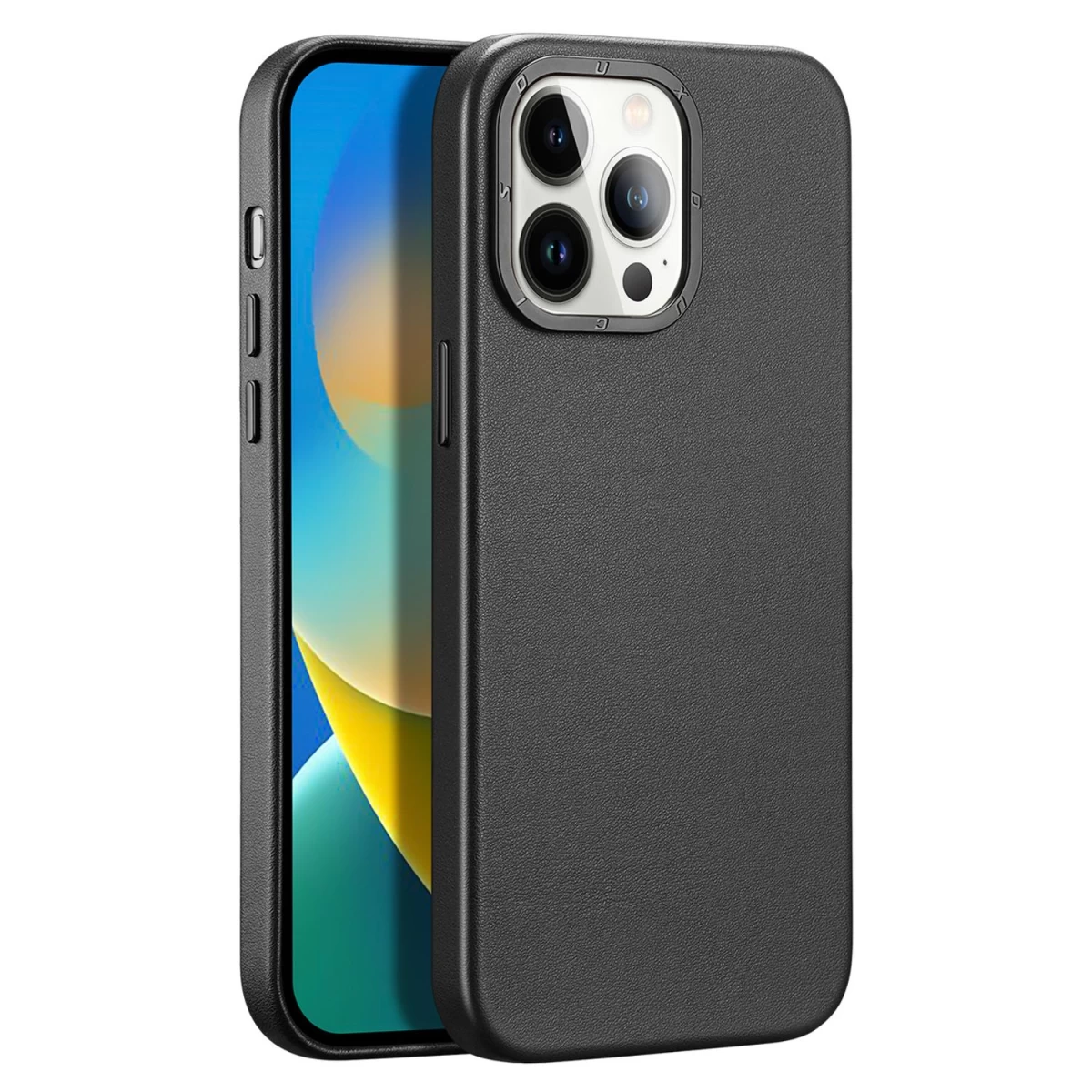 Dux Ducis Grit Odinis Dėklas Iphone 14 Pro Max Stilingas Sintetinės Odos Dangtelis (suderinamas Su Magsafe) Juodas Dux Ducis Grit Odinis Dėklas Iphone 14 Pro Max Stilingas Sintetinės Odos Dangtelis (suderinamas Su Magsafe) Juodas