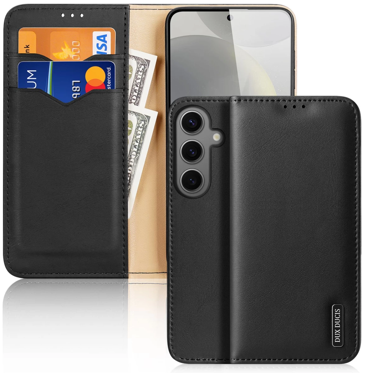 Dux Ducis Hivo Apverčiamasis Dangtelis Su Rfid Užraktu, Skirtas Samsung Galaxy S24 - Juodas