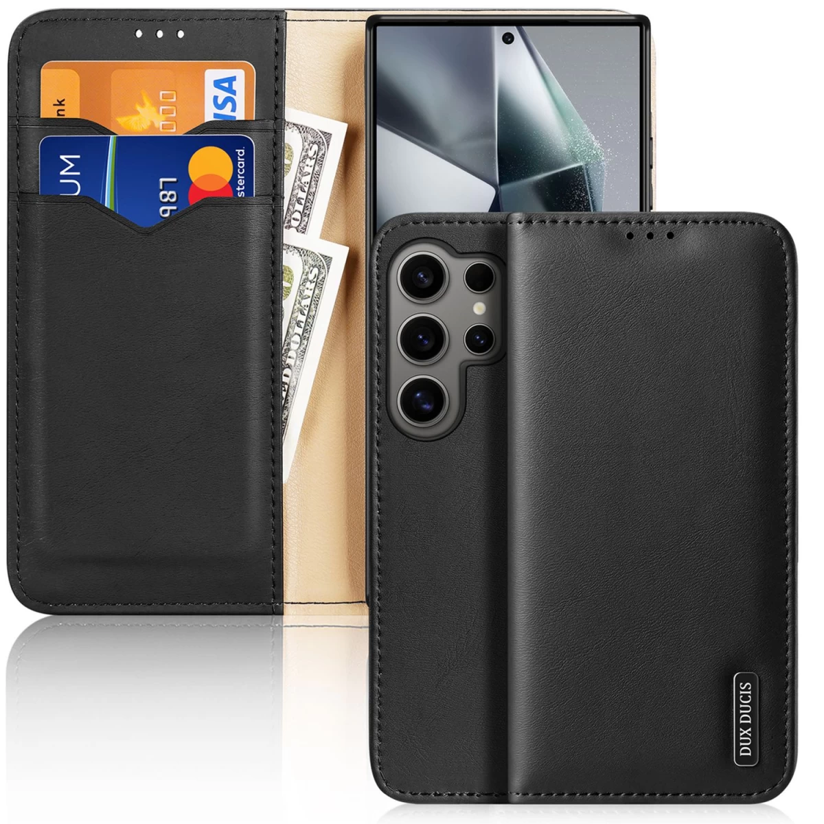 Dux Ducis Hivo Apverčiamasis Dangtelis Su Rfid Užraktu, Skirtas samsung Galaxy S24 Ultra - Juodas
