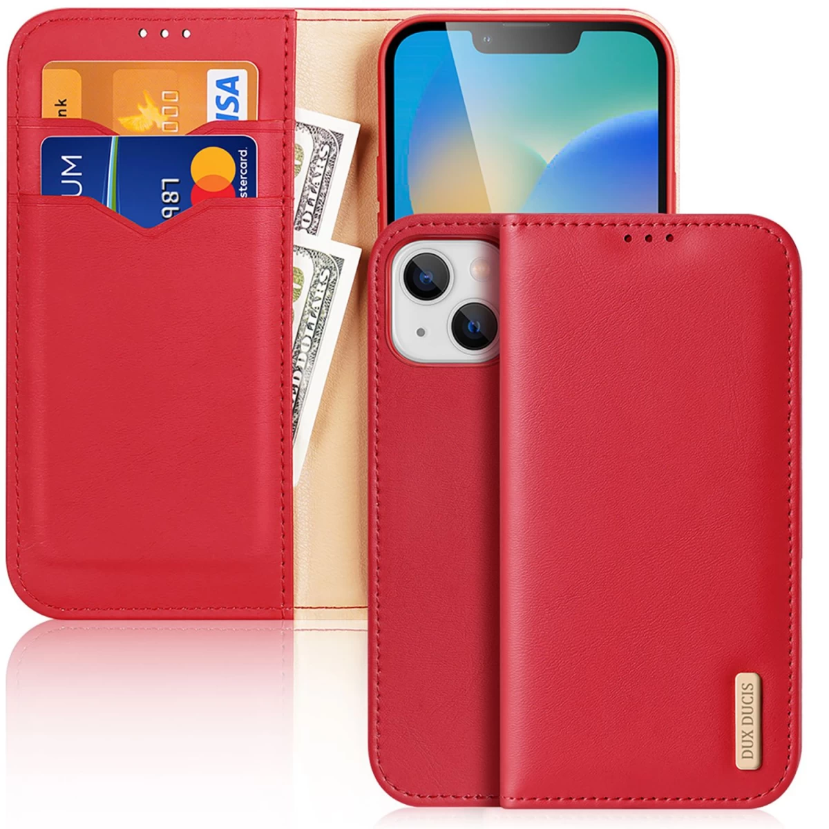 Dux Ducis Hivo Odinis Dėklas Su Atvartu Natūralios Odos Piniginė Kortelėms Ir Dokumentams Iphone 14 Plus Raudona Dux Ducis Hivo Odinis Dėklas Su Atvartu Natūralios Odos Piniginė Kortelėms Ir Dokumentams Iphone 14 Plus Raudona
