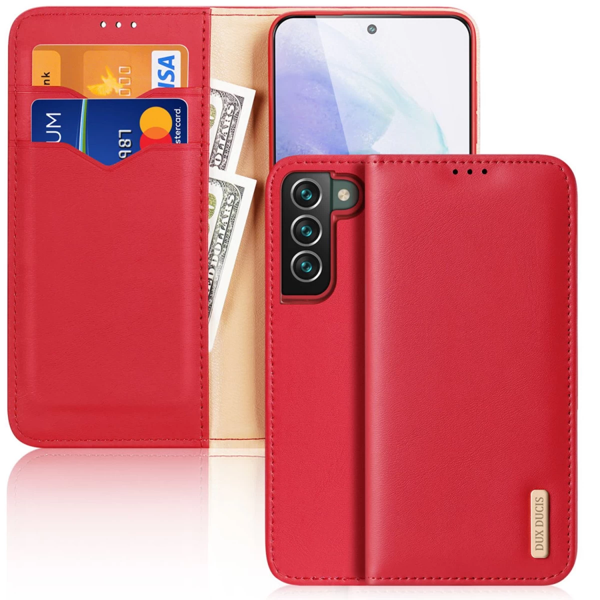Dux Ducis Hivo Odinis Dėklas Su Atvartu Natūralios Odos Piniginė Kortelėms Ir Dokumentams Samsung Galaxy S22+ (s22 Plus) Raudona Dux Ducis Hivo Odinis Dėklas Su Atvartu Natūralios Odos Piniginė Kortelėms Ir Dokumentams Samsung Galaxy S22+ (s22 Plus) Raudona