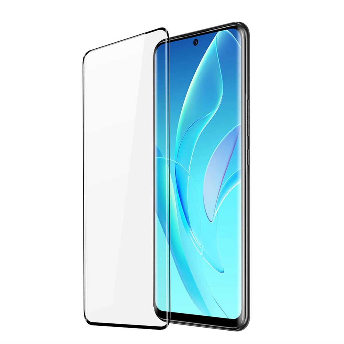 Dux Ducis Išlenktas Stiklas Honor 60 Pro Su Juodu Rėmeliu