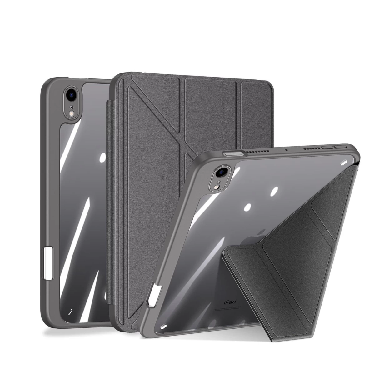 Dux Ducis Magi Dėklas Ipad Mini 2021 Išmanusis Dėklas Su Stovu Ir Apple Pencil Laikikliu Pilkos Spalvos