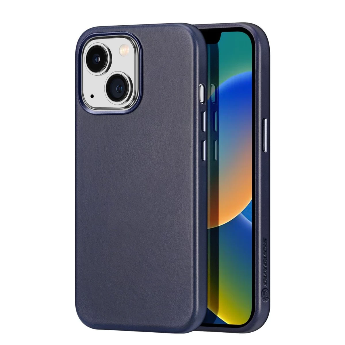Dux Ducis Naples Iphone 14 Plus Magnetinis Odinis Dėklas Magsafe Mėlynas