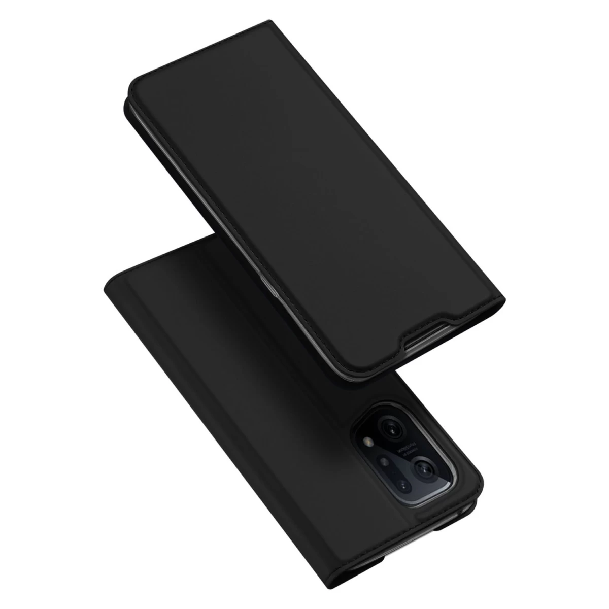 Dux Ducis Skin Pro Apverčiamasis Dėklas Oppo Find X5 Juodas