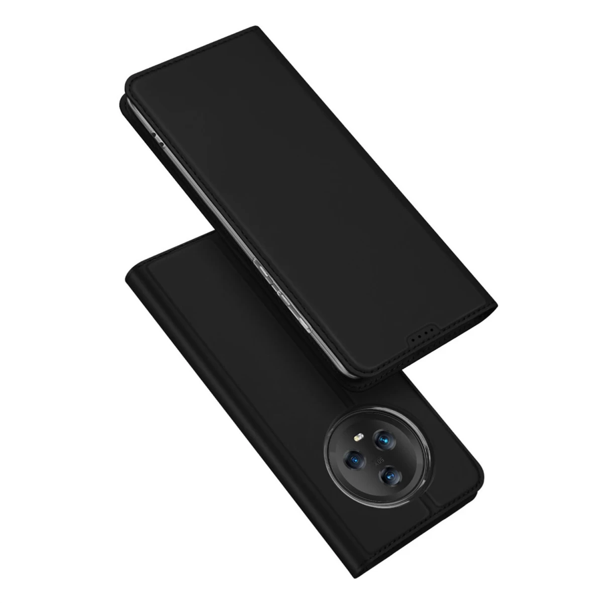 Dux Ducis Skin Pro Dėklas Honor Magic5 Flip Cover Card Wallet Stand Black