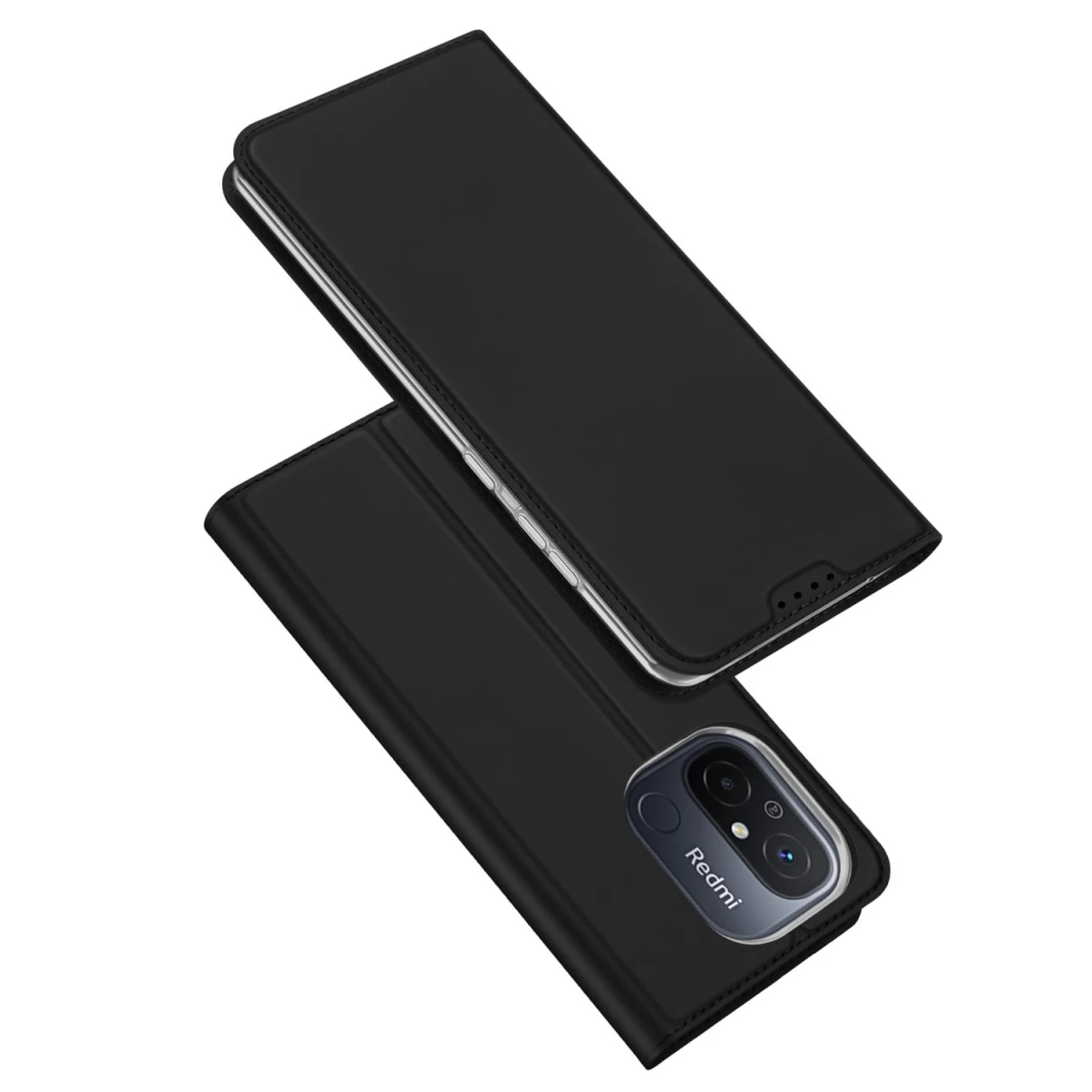 Dux Ducis Skin Pro Dėklas Xiaomi Redmi 11a / Poco C55 / Redmi 12c, Apverčiamasis Dangtelis, Kortelės, Piniginės Stovas, Juodas Dux Ducis Skin Pro Dėklas Xiaomi Redmi 11a / Poco C55 / Redmi 12c, Apverčiamasis Dangtelis, Kortelės, Piniginės Stovas, Juodas