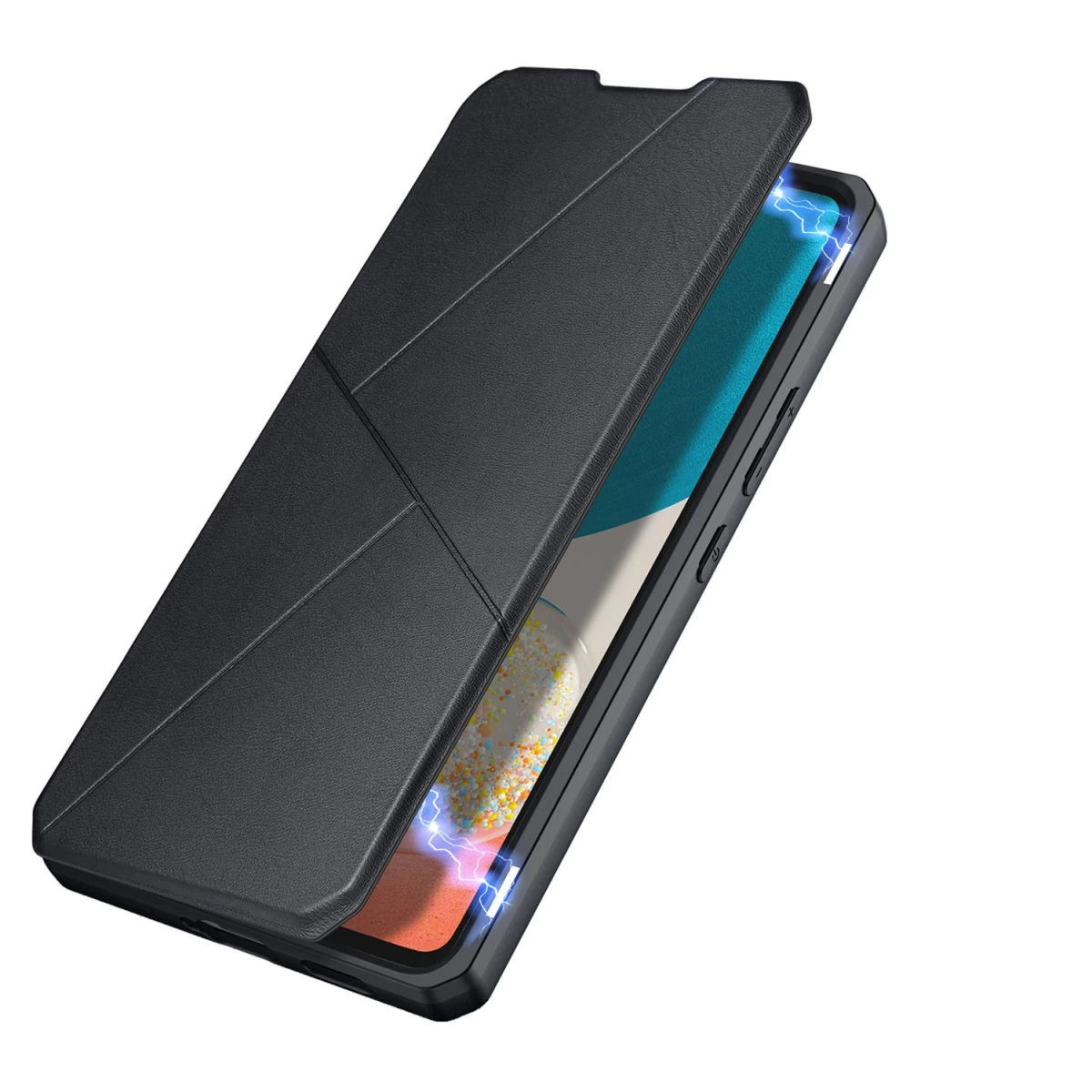 Dux Ducis Skin X Dėklas Su Atvartu, Skirtas Samsung Galaxy A73, Juodos Spalvos