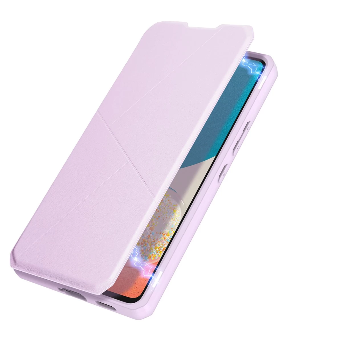 Dux Ducis Skin X Dėklas Su Atvartu, Skirtas Samsung Galaxy A73 Rožinės Spalvos
