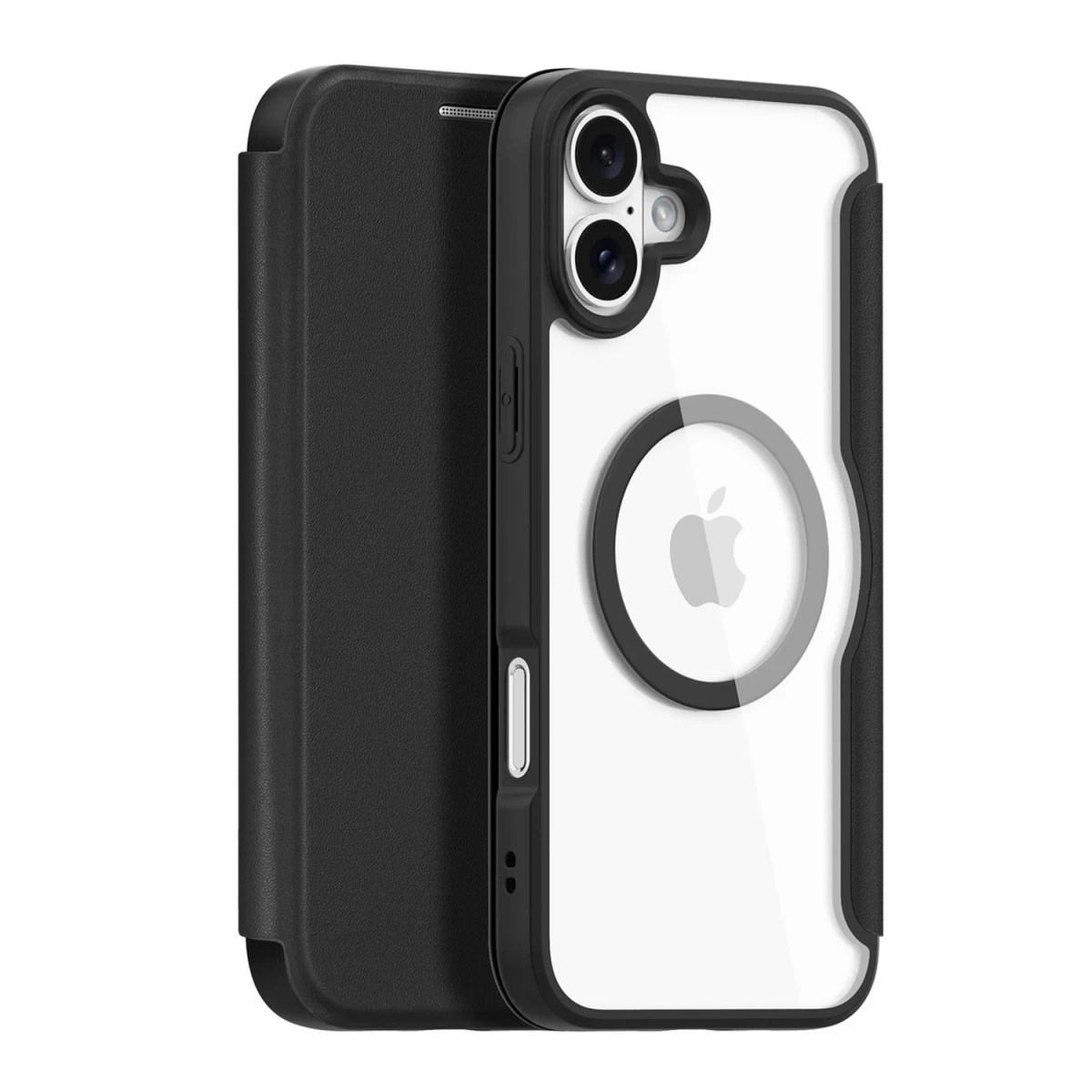Dux Ducis Skin X Pro Dėklas Iphone 16 Su Magsafe Ir Apverčiamuoju Dangteliu - Juodas