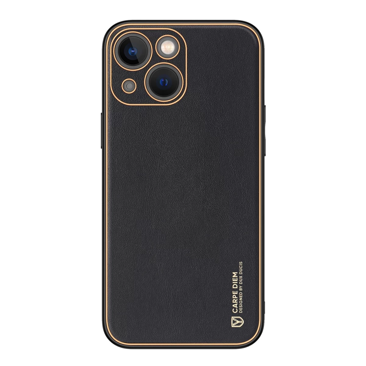 Dux Ducis Yolo Dėklas Iphone 14 Plus Elegantiškas Ekologiškos Odos Dangtelis, Juodas