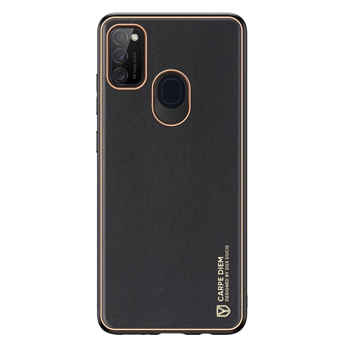 Dux Ducis Yolo Elegantiškas Ekologiškos Odos Dėklas Samsung Galaxy M30s Juodas