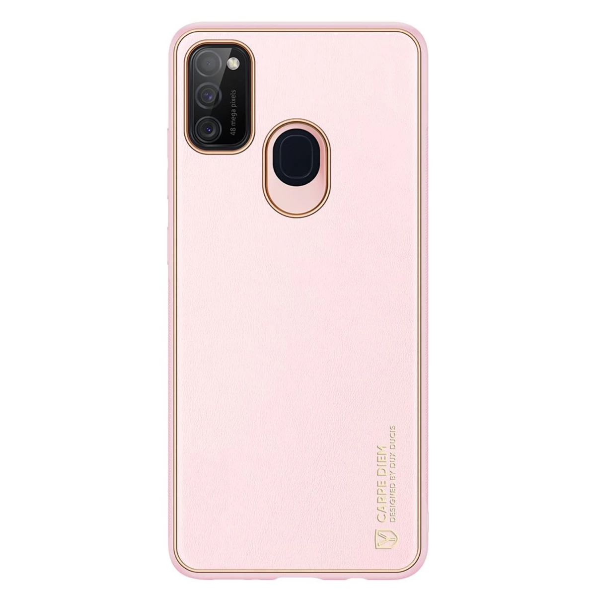 Dux Ducis Yolo Elegantiškas Ekologiškos Odos Dėklas Samsung Galaxy M30s Rožinės Spalvos