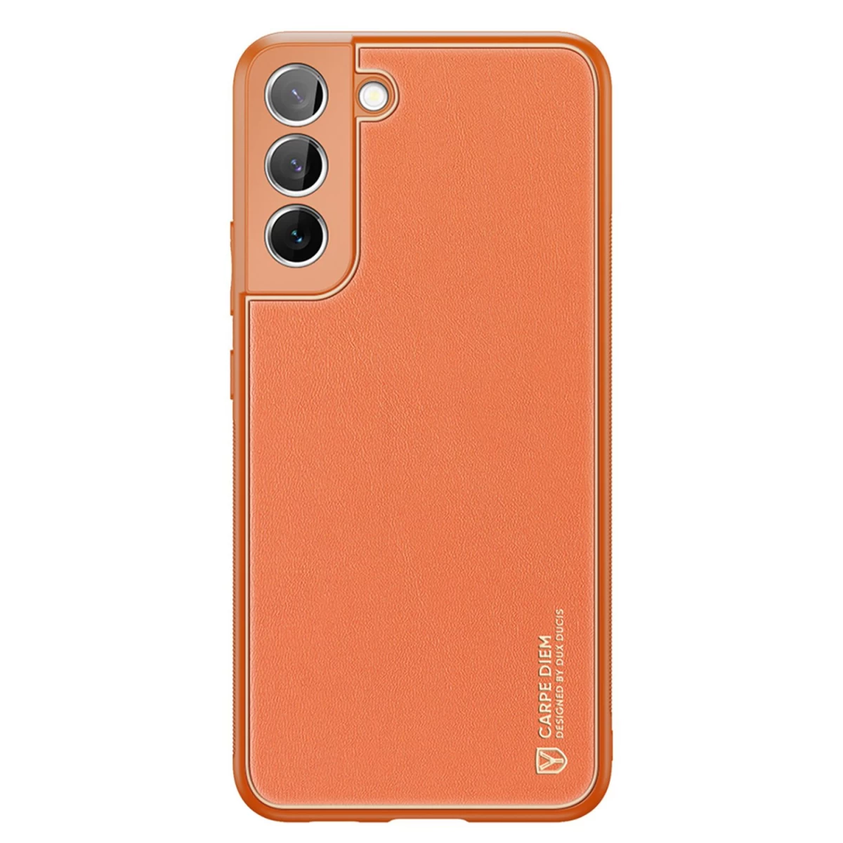 Dux Ducis Yolo Elegantiškas Ekologiškos Odos Dėklas, Skirtas Samsung Galaxy S22+ (s22 Plus), Oranžinis Dux Ducis Yolo Elegantiškas Ekologiškos Odos Dėklas, Skirtas Samsung Galaxy S22+ (s22 Plus), Oranžinis