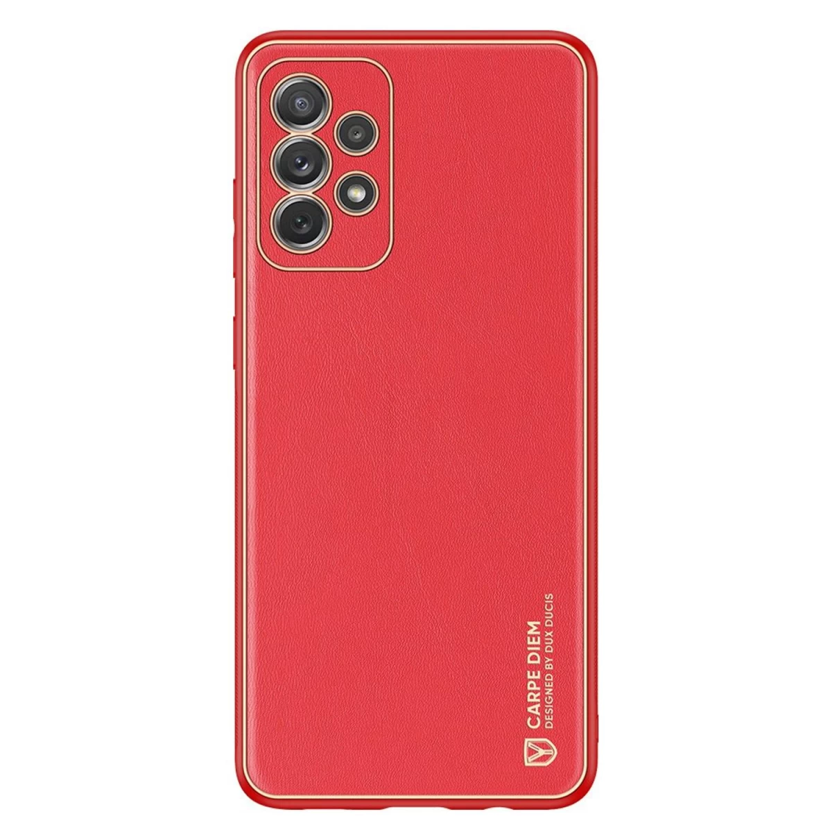 Dux Ducis Yolo Elegantiškas Sintetinės Odos Dėklas Samsung Galaxy A72 4g, Raudonos Spalvos