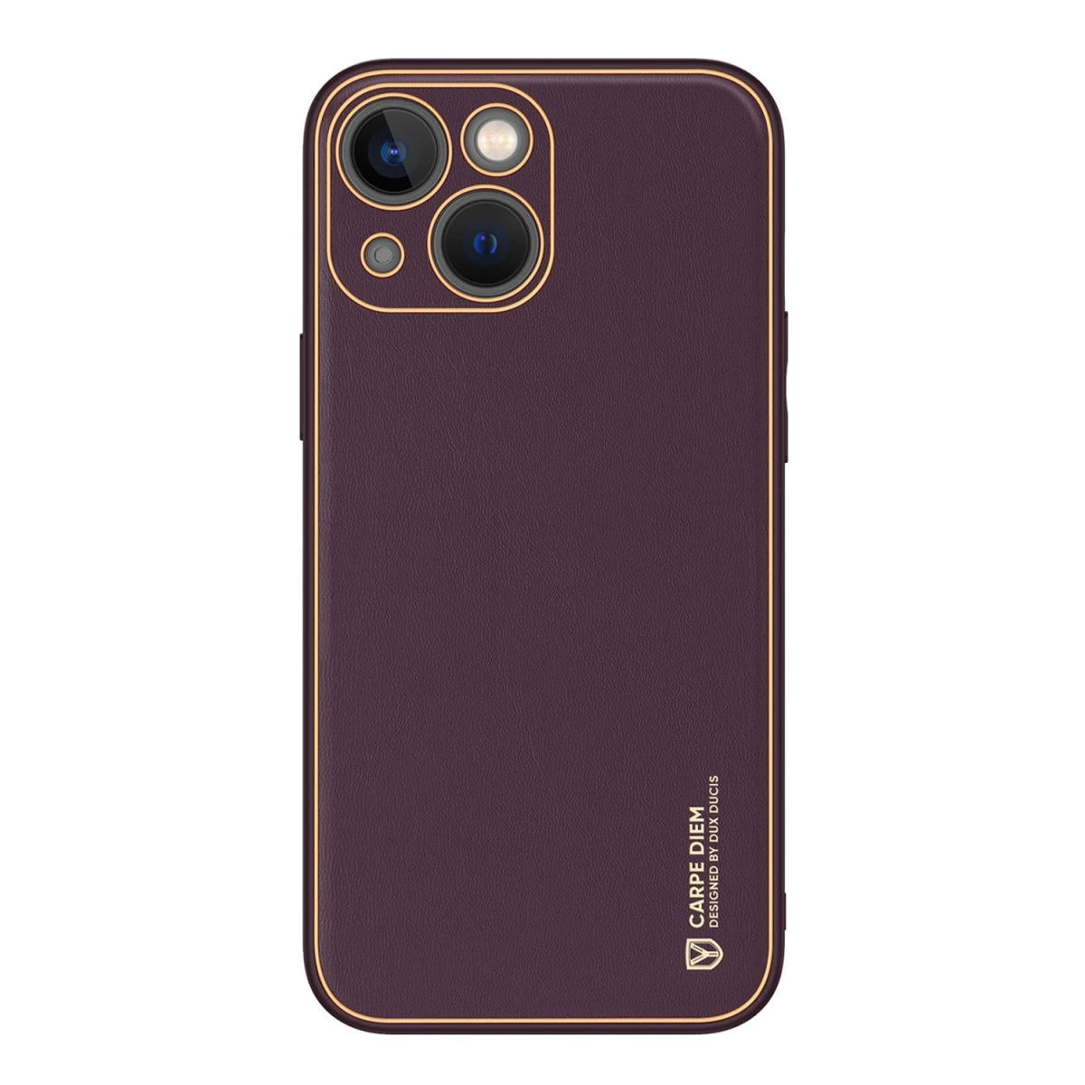 Dux Ducis Yolo Iphone 14 Plus Dėklas Elegantiškas Ekologiškos Odos Dėklas Violetinės Spalvos