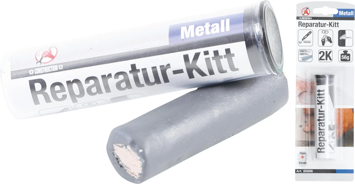 Dviejų komponentų klijai (plastilinas) metalui (80896)