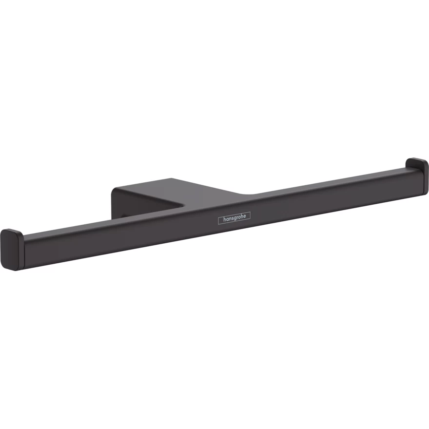 Dvigubas tualetinio popieriaus laikiklis Hansgrohe AddStoris, matinis juodas 41748670