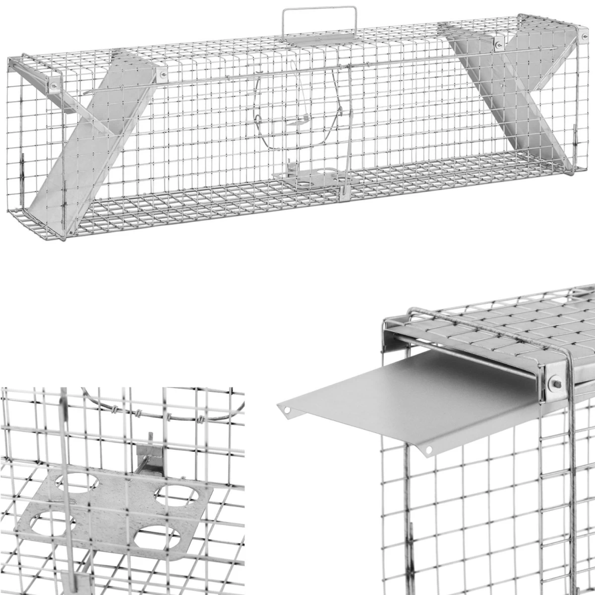 Dvipusė žiurkių Gaudyklė 1020x200x270 Mm Kit Dvipusė žiurkių Gaudyklė 1020x200x270 Mm Kit