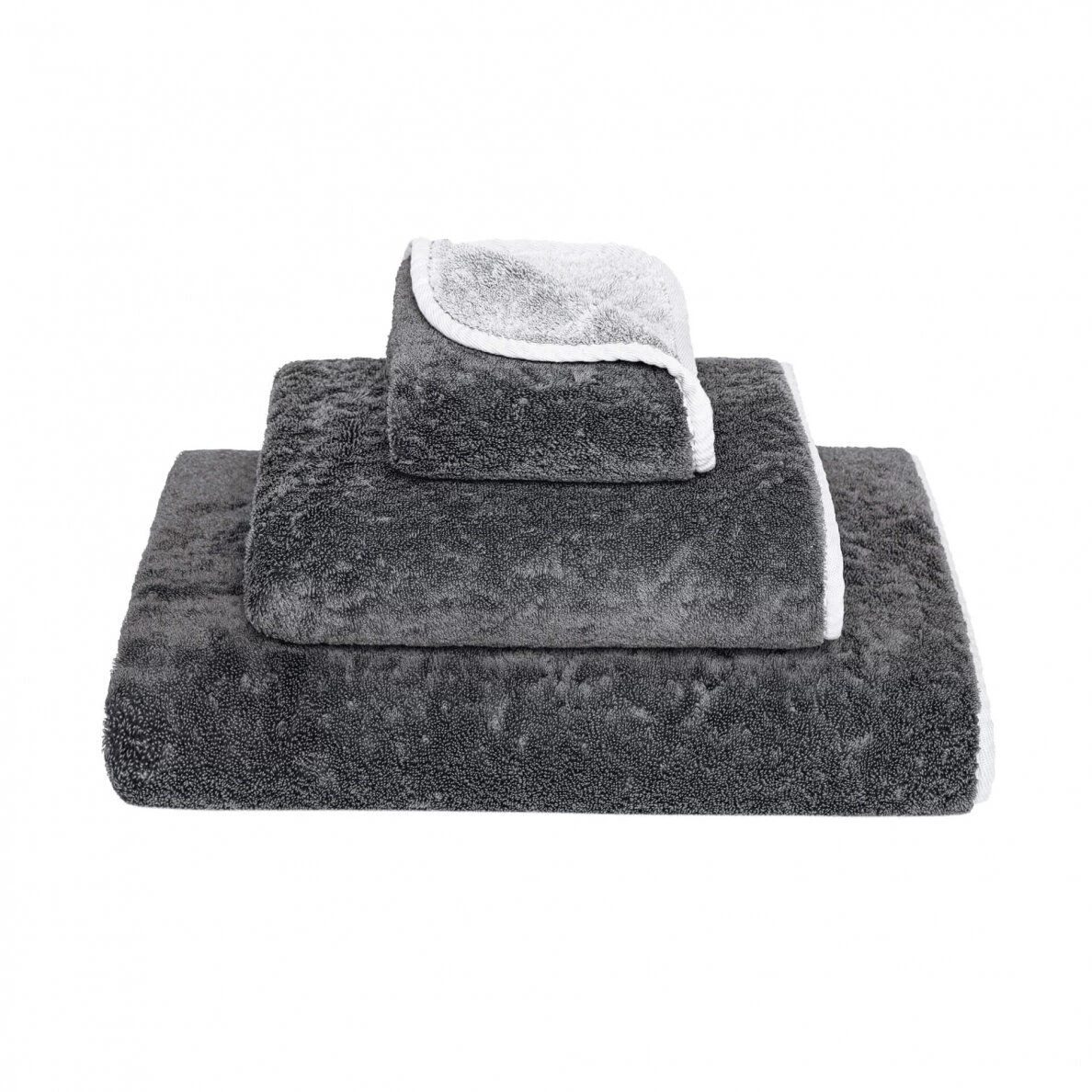 Dvipusis vonios rankšluostis BICOLORE 50x100 Storm/Silver, 341559310002