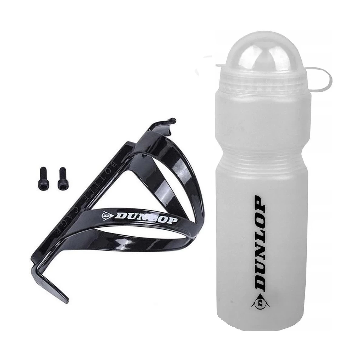 Dviračio Bidonas Dunlop 750ml Su Krepšeliu Skaidrus