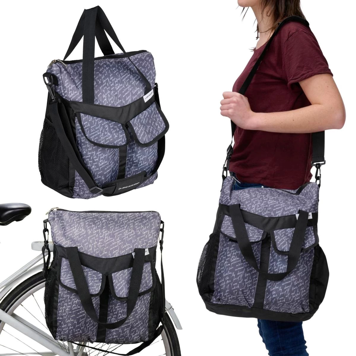 Dviračio Krepšys 20l Dunlop - Pilkas