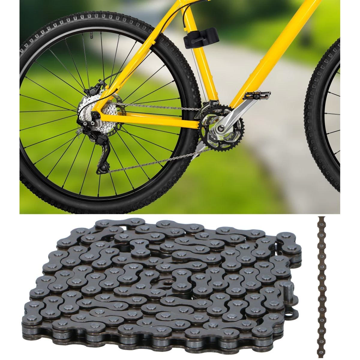 Dviračių Grandinė 116ogniw Mtb 6-range 12,7 X 2,4 Mm Bicycle Gear