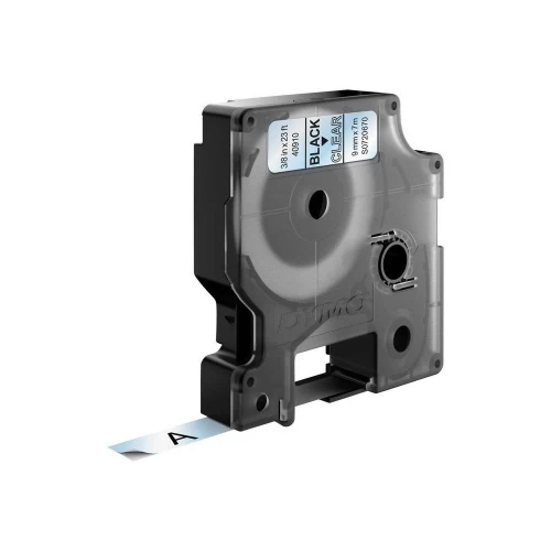 Dymo 40910 (S0720670) D1 Etikečių juostelė 9mm x 7m, Black on Clear