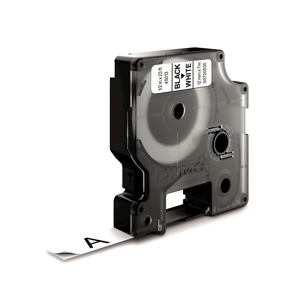 DYMO D1 Standard - Black on White - 12mm label-making tape