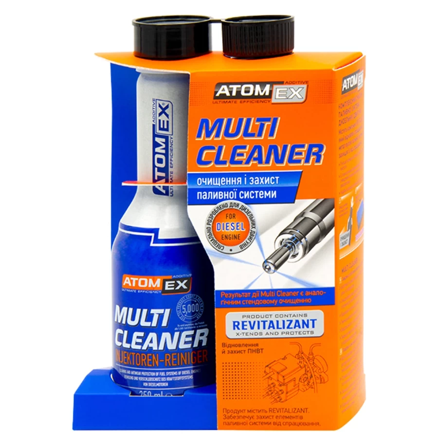 Dyzelinio variklio degalų sistemos valiklis AtomEx Multi Cleaner