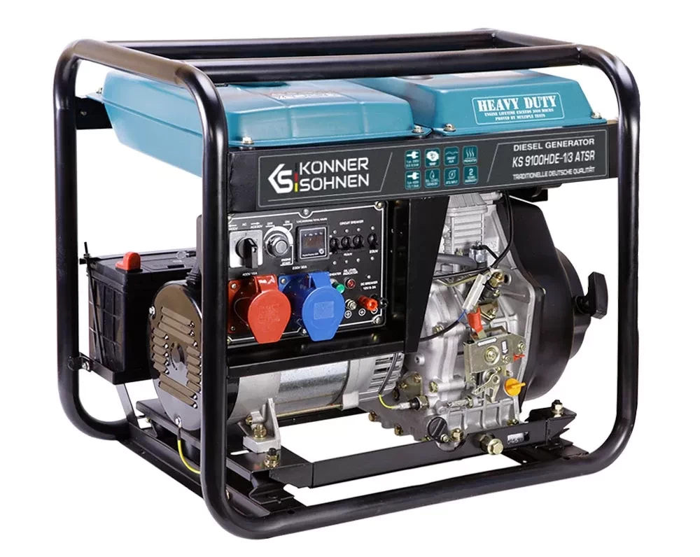 Dyzelinis generatorius 7500W, KS 9100HDE-1/3 ATSR (EURO V), KÖNNER &amp; SÖHNEN