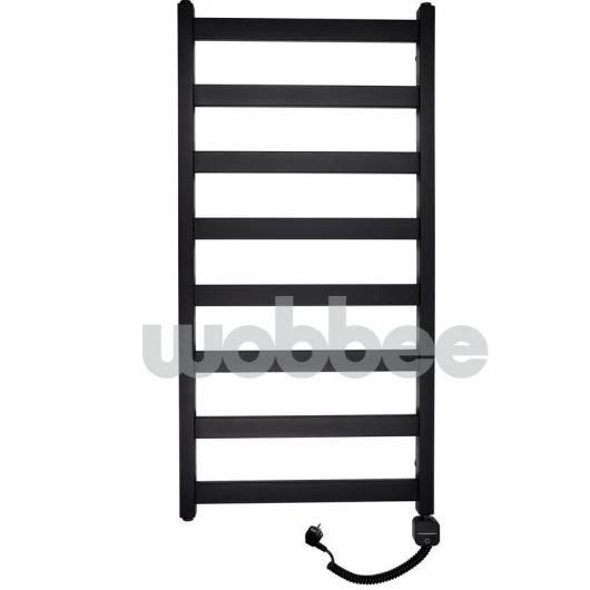 Džiovintuvas WOBBEE TENBY BLACK 50x100cm, dešininis, juodas