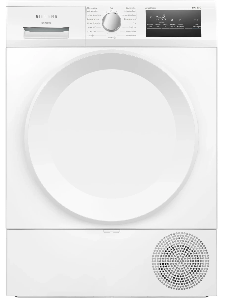 Džiovyklė su šilumos siurbliu Siemens iQ300, WT43HV94, 8 kg