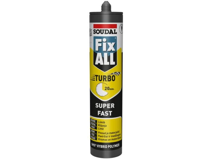 FIX ALL Turbo, klijuojantis hermetikas hibridinio polimero pagrindu FIX ALL Turbo, klijuojantis hermetikas hibridinio polimero pagrindu