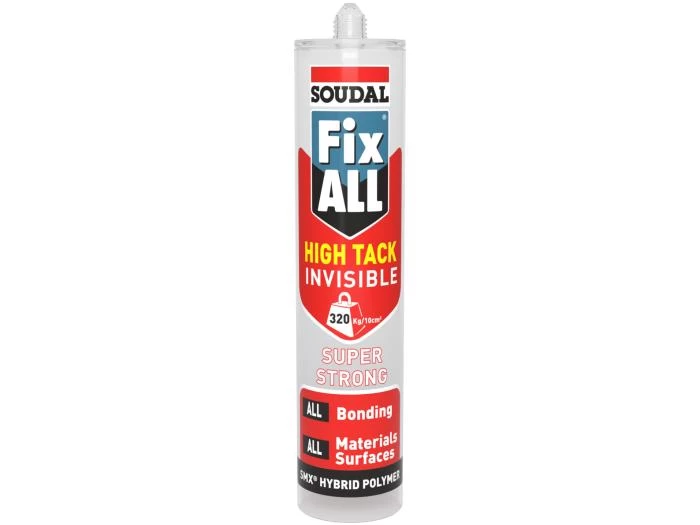 Fix ALL High Tack Invisible, klijuojantis hermetikas hibridinio polimero pagrindu Fix ALL High Tack Invisible, klijuojantis hermetikas hibridinio polimero pagrindu