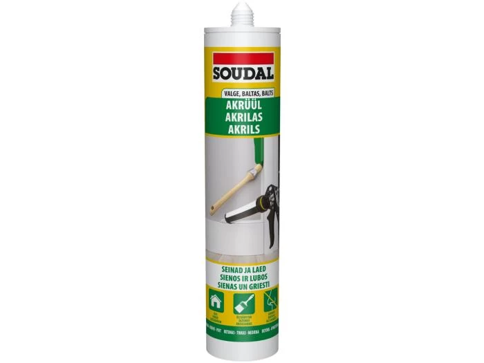 Plasto-elastinis vienkomponentis hermetikas akrilo dispersijos pagrindu Acryrub Plasto-elastinis vienkomponentis hermetikas akrilo dispersijos pagrindu Acryrub