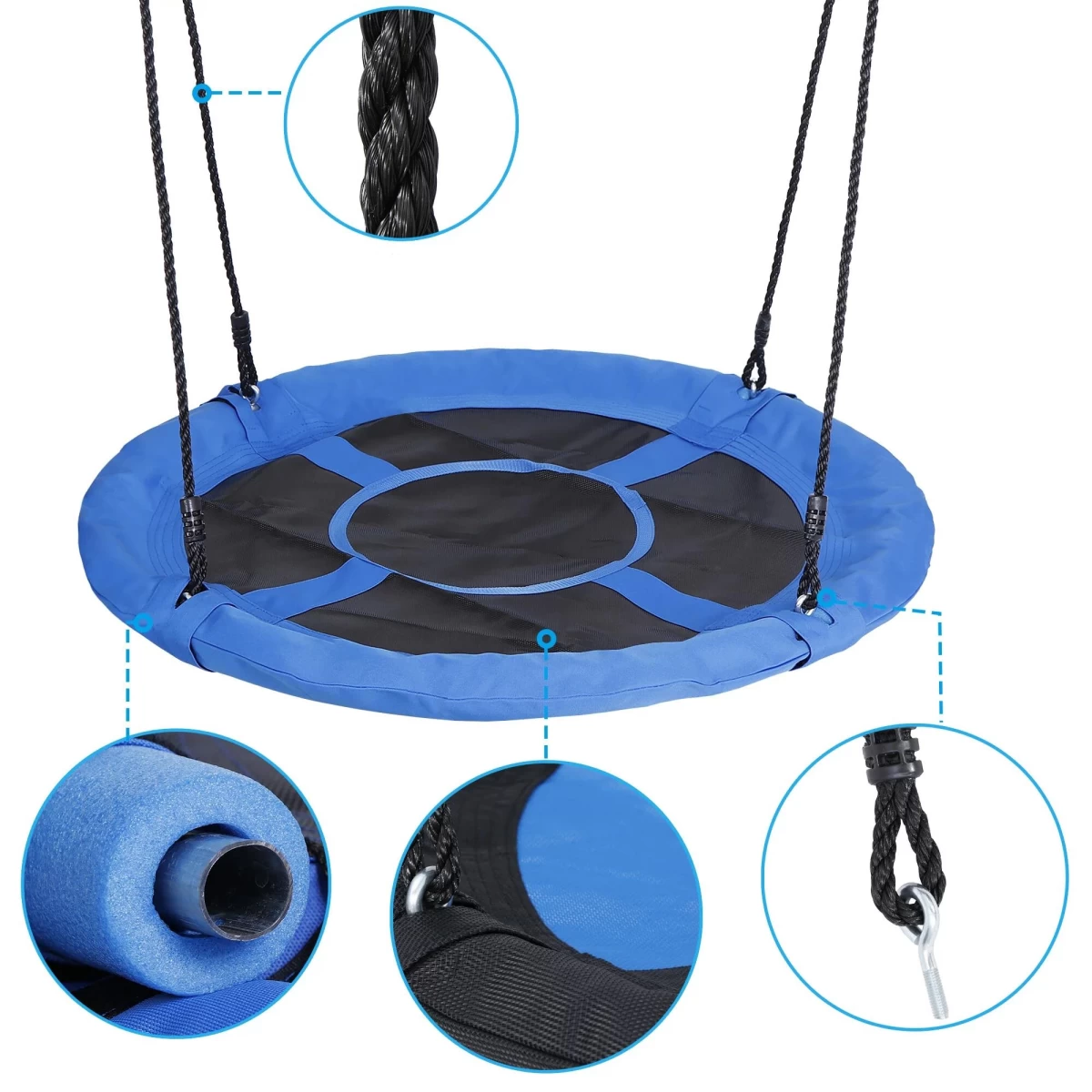 E1 R-sport Blue Sodo Sūpynės stork&#039;s Nest 100 Cm