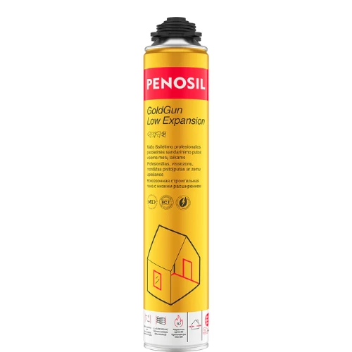 Mažo išsiplėtimo sandarinimo putos PENOSIL GoldGun Low Expansion
