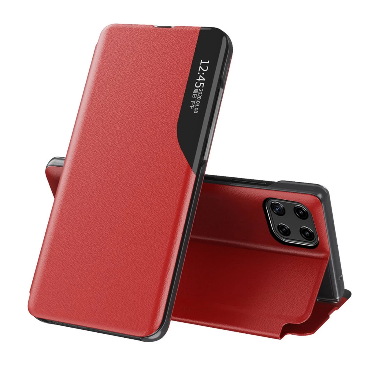 eco Leather View Case Elegantiškas Apverčiamasis Dėklas Su Stovo Funkcija, Skirtas samsung Galaxy A22 4g, Raudonas eco Leather View Case Elegantiškas Apverčiamasis Dėklas Su Stovo Funkcija, Skirtas samsung Galaxy A22 4g, Raudonas
