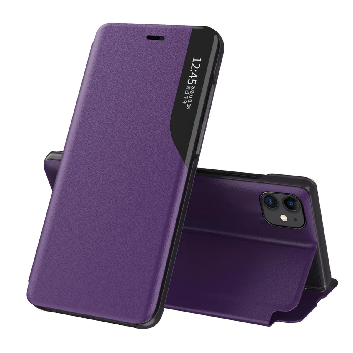 Eco Leather View Case Elegantiškas Atlenkiamas Dėklas Su Stovo Funkcija Iphone 13 Mini Violetinės Spalvos Eco Leather View Case Elegantiškas Atlenkiamas Dėklas Su Stovo Funkcija Iphone 13 Mini Violetinės Spalvos